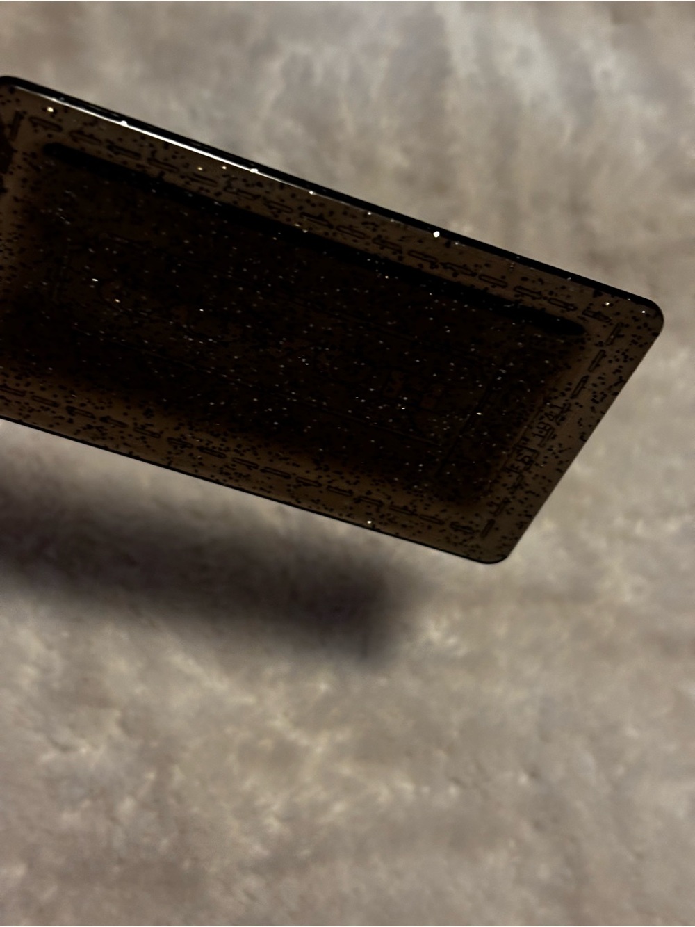 Coach Black Glitter Resin Bag Tags Duo - Picture 2 of 8